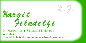 margit filadelfi business card